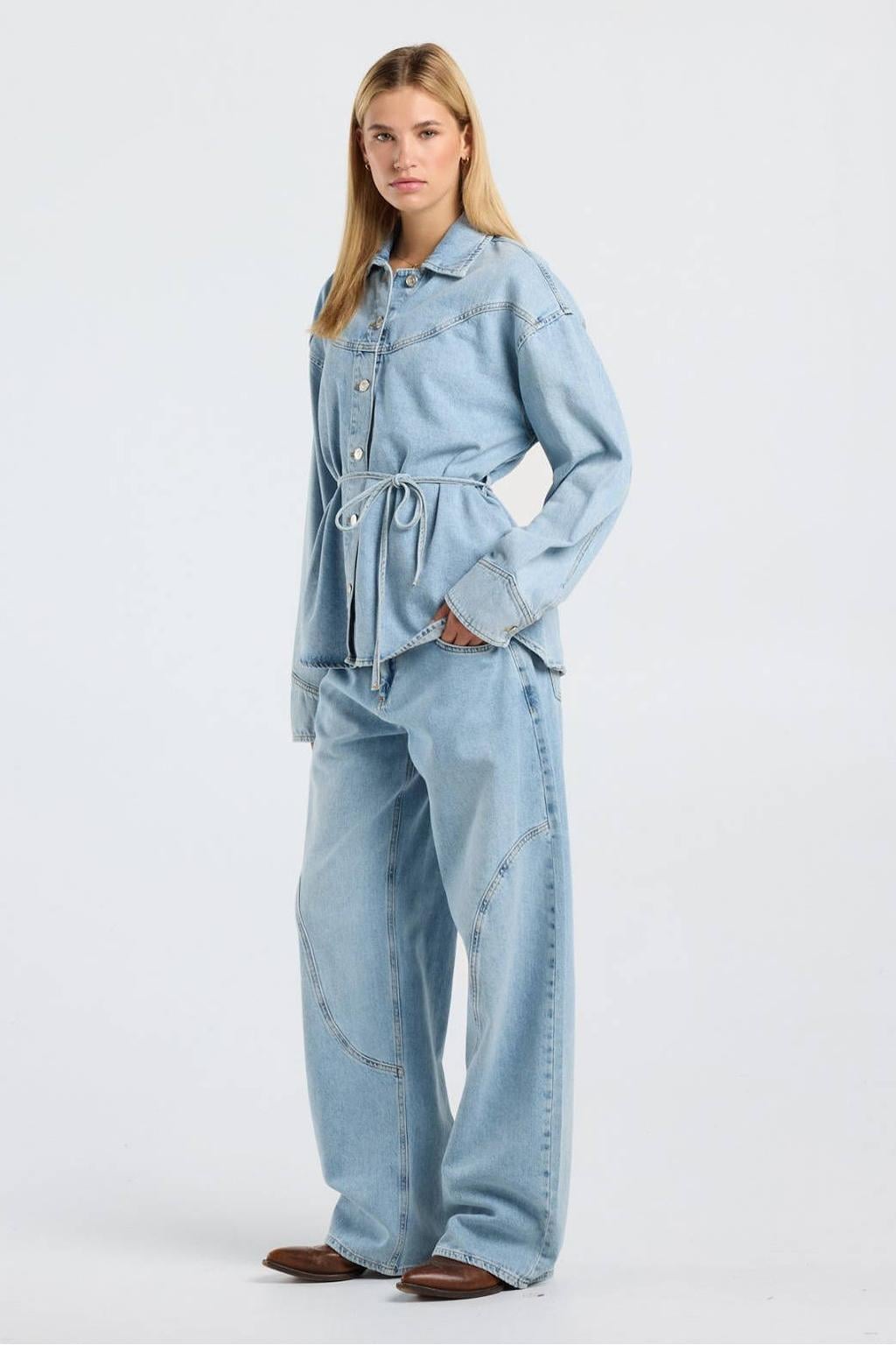 America Today Atlanta loose fit jeans - light blue