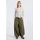 America Today asymmetrische top met melée - lichtgrijs