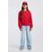 America Today sweater met studs, backprint en tekst - rood