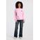 America Today sweater met backprint - roze