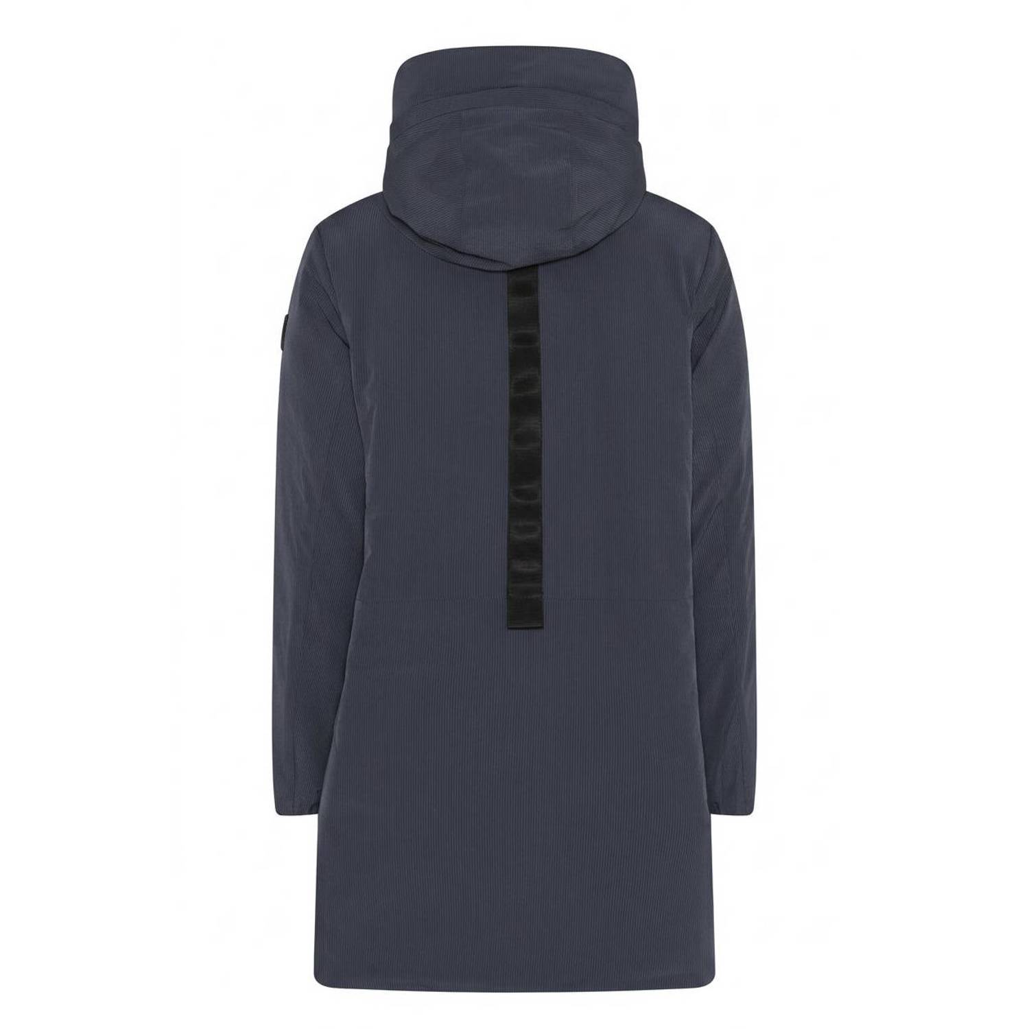 Etage Plus Size winterjas donkerblauw