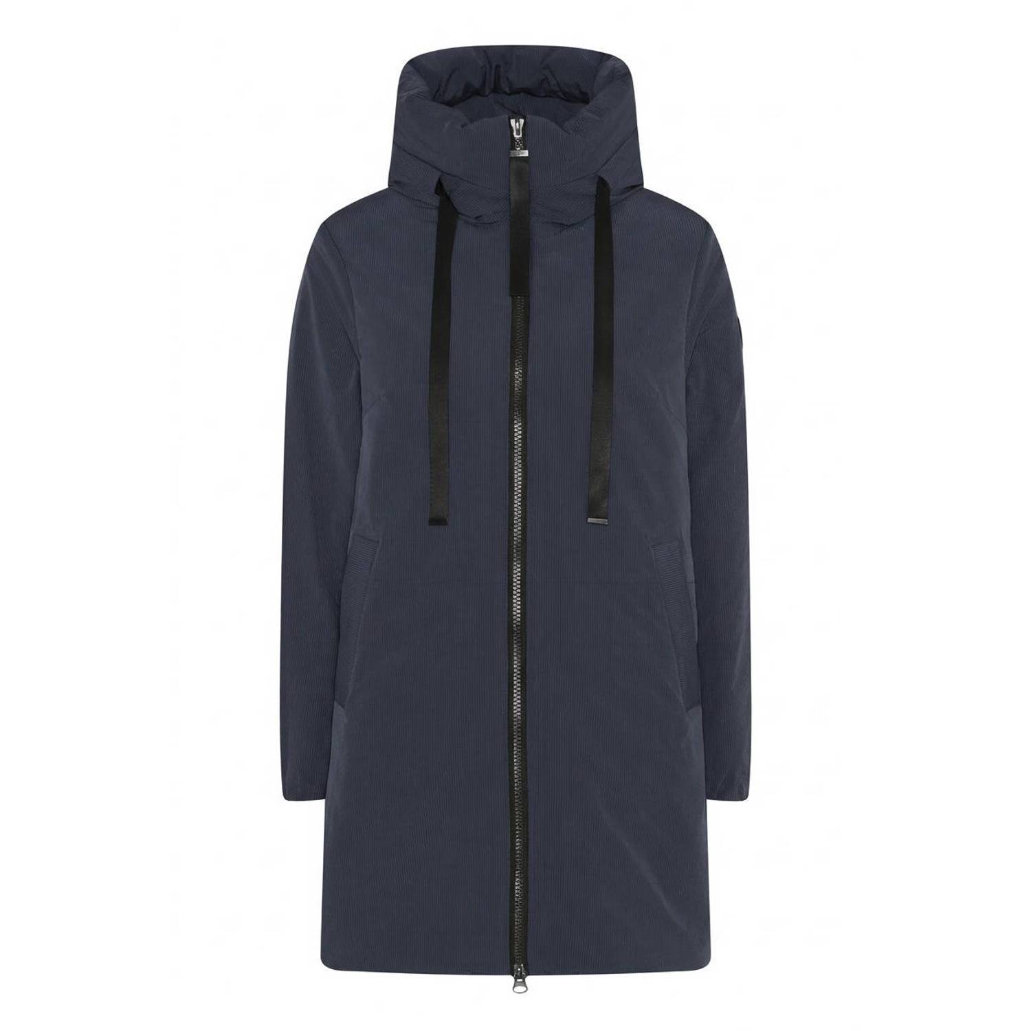 Etage Plus Size winterjas donkerblauw