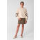 Shoeby korte spijkerrok met panterprint - bruin/beige