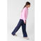 Shoeby casual broek - donkerblauw/lichtroze