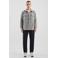 QS flanel relaxed fit overshirt - grijs