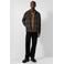 QS relaxed fit geruit overshirt - donkerbruin