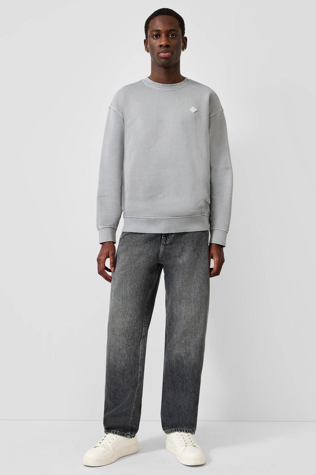 QS relaxed fit trui - grijs