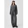 QS wide leg casual broek met wol - antraciet