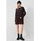 QS gestreepte longsleeve met tekst - donkerbruin/paars