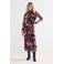 Tramontana bodycon jurk met print - paars