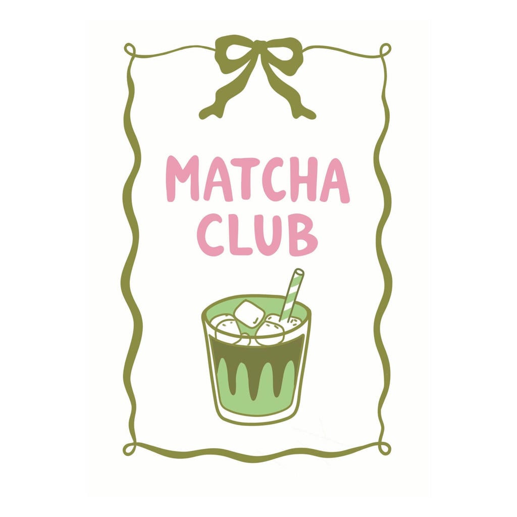 Poster & Frame Poster - A Bit of Everyday - Matcha Club - 30 x 40