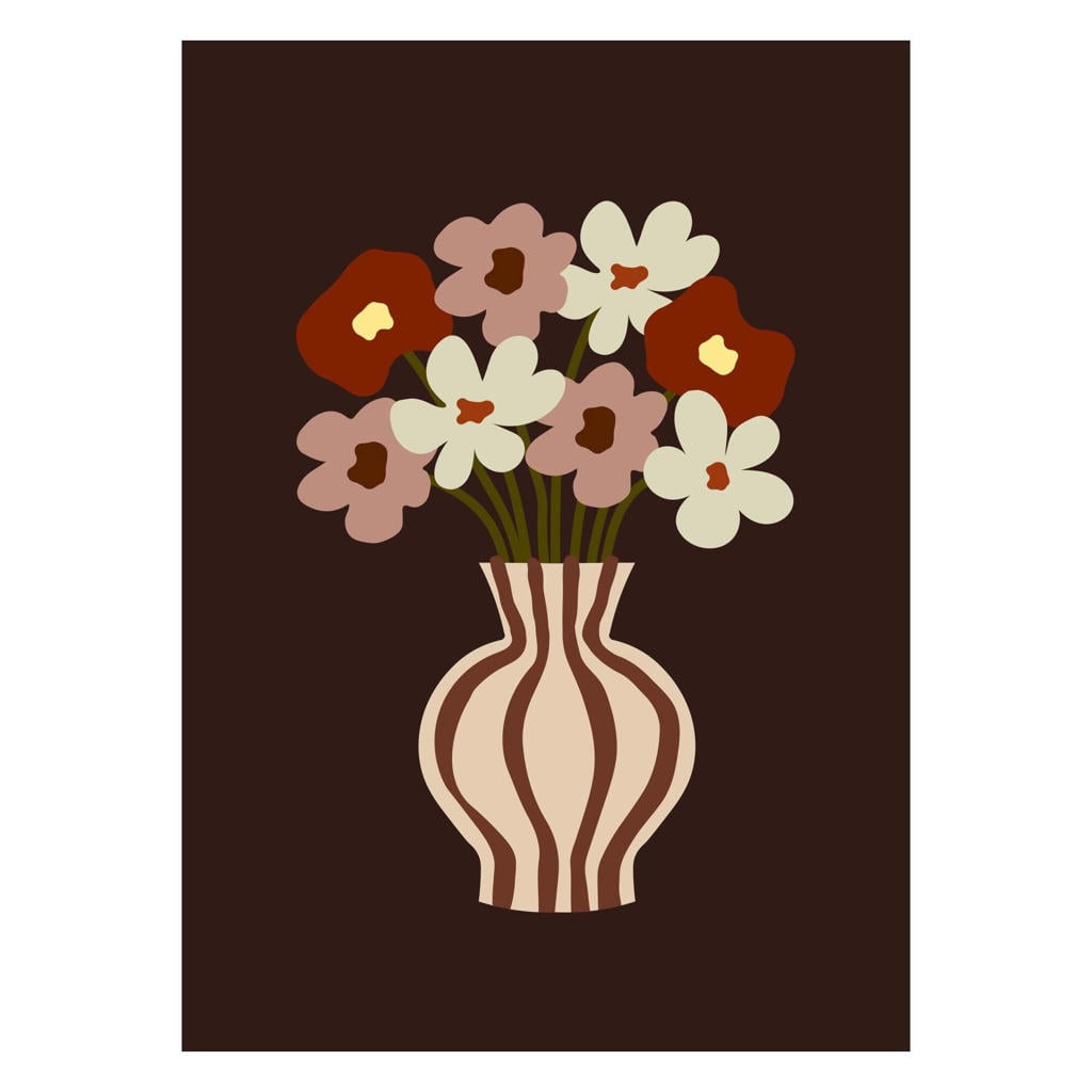 Poster & Frame Poster - FAAD - Brown Flower - 30 x 40