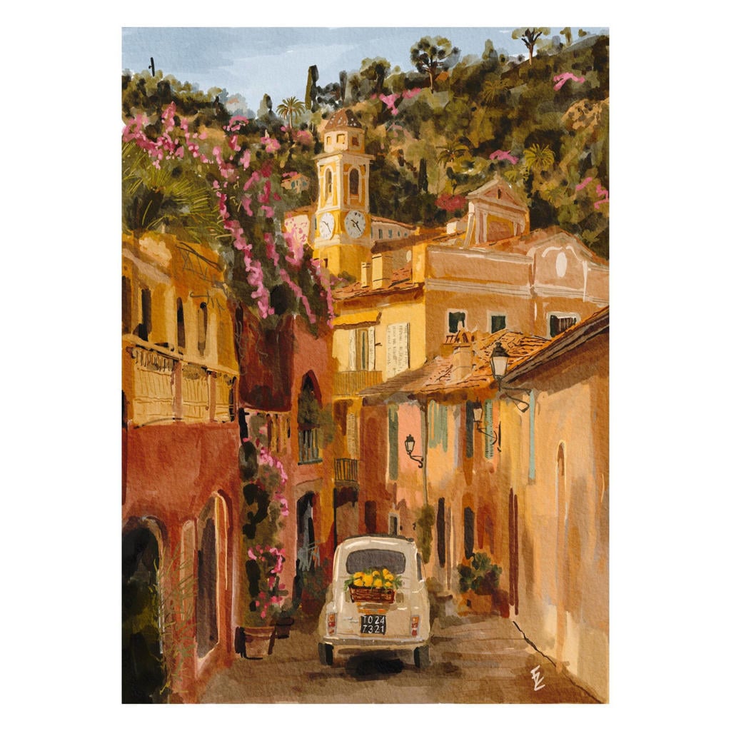 Poster & Frame Poster - Ekaterina Zagorska - Afternoon in the South of France - 30x40