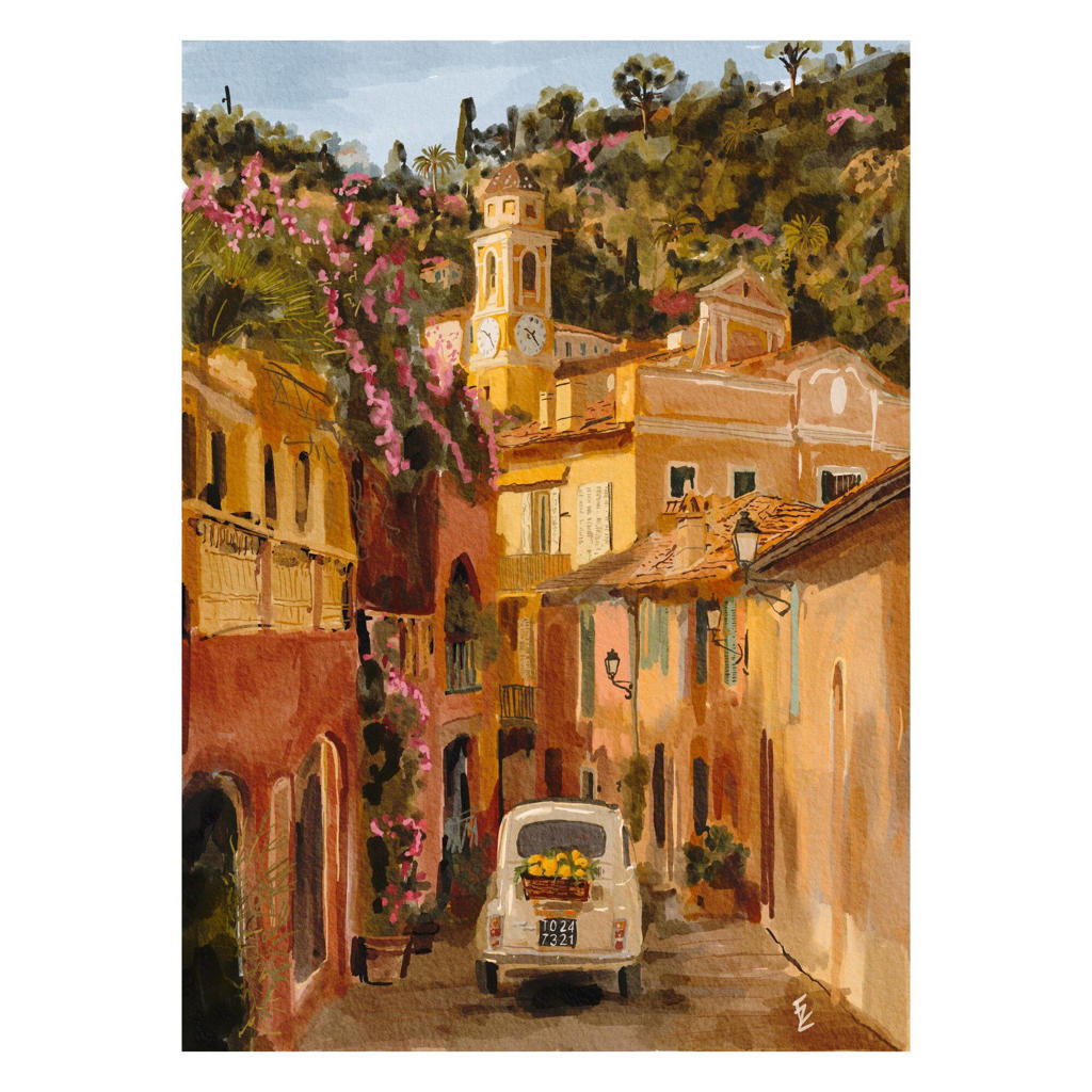 Poster & Frame Poster - Ekaterina Zagorska - Afternoon in the South of France - 50 x 70