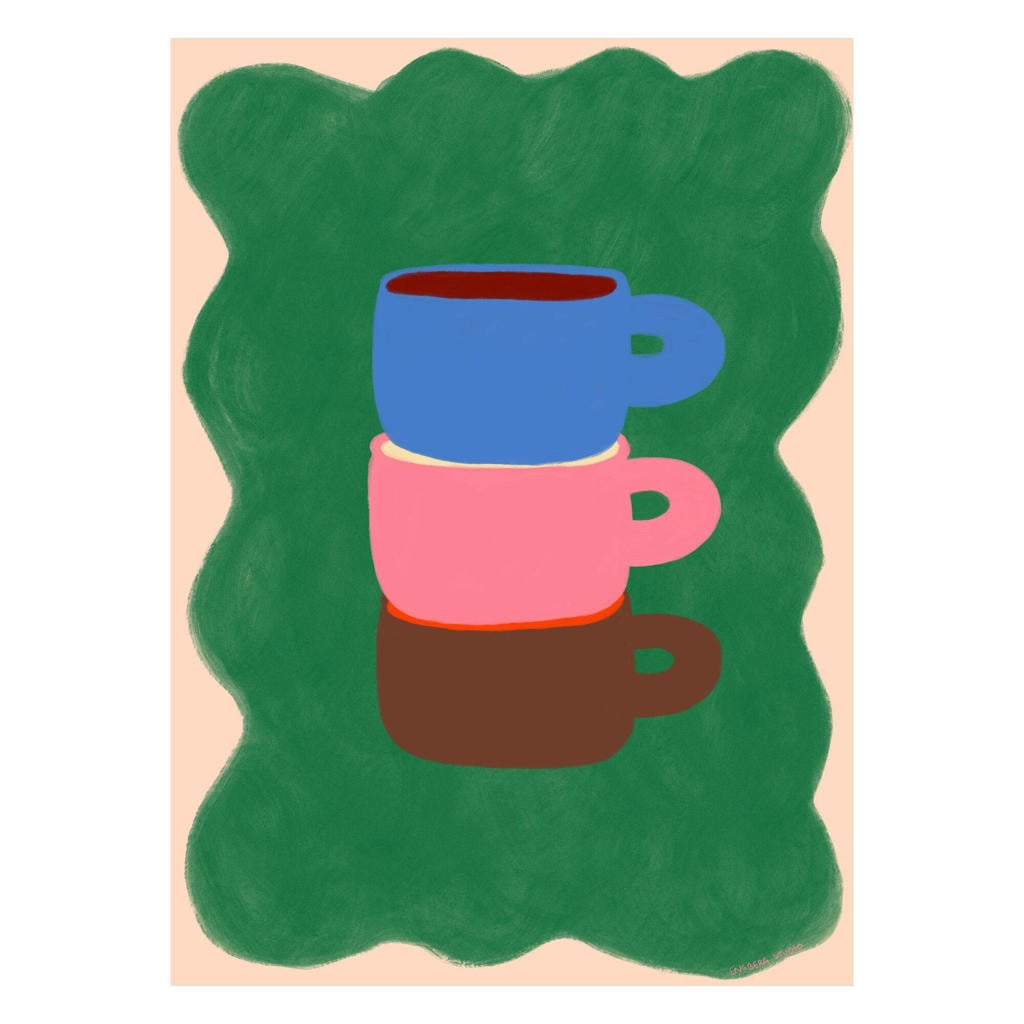 Poster & Frame Poster - Engberg Studio - 3 Coffee Cups - 30 x 40