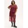 Anyday Plus Size semi-transparante top - donkerrood