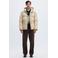 Selected pufferjas - beige