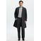 Selected regular fit gemêleerde coltrui met kabels en wol - light grey