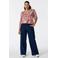 MS Mode top met paisley - rood/ecru