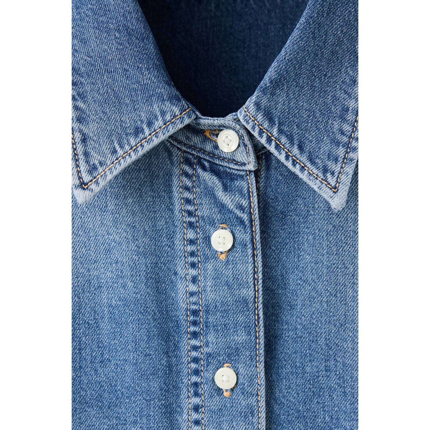 Mango denim blouse medium blue denim