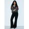 Mango flared jeans - black denim