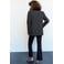 Mango geruite double breasted blazer - antraciet