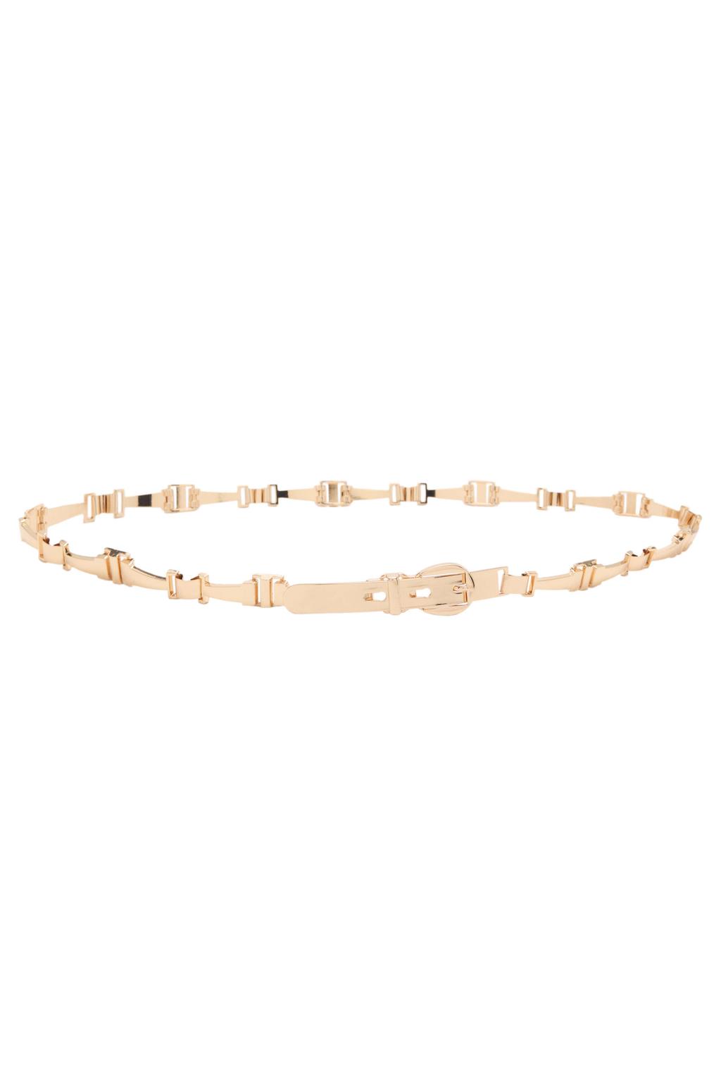 Mango riem goudkleurig
