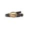 Mango leren riem donkerbruin