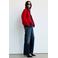 Mango straight leg jeans - donkerblauw denim