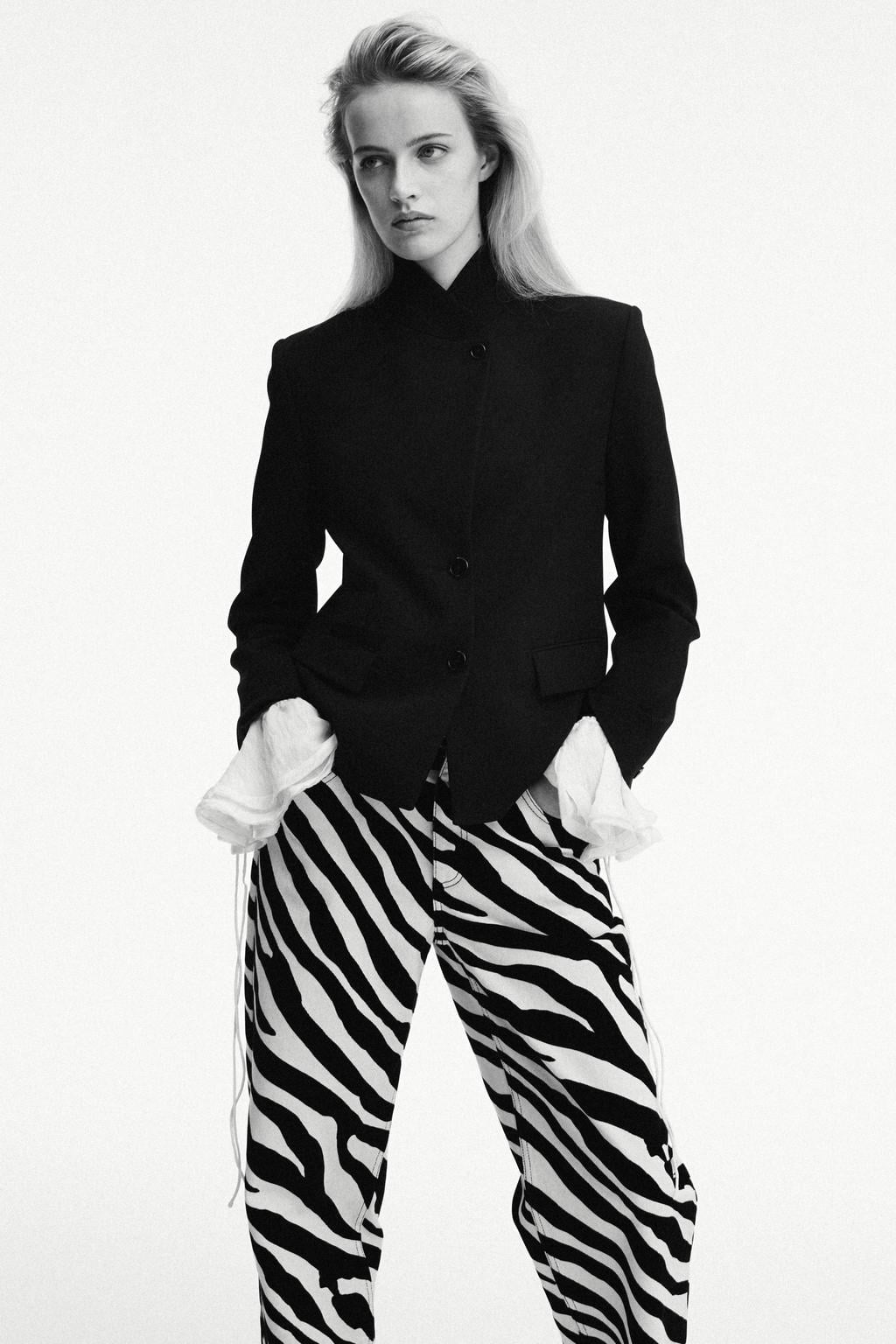 Mango oversized blazer - zwart
