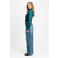 POM Amsterdam kanten semi-transparante top - turquoise
