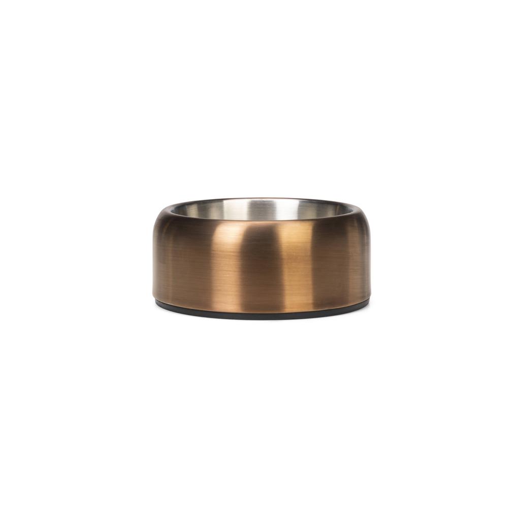 Designed by Lotte rvs eetbak hond Noar brons 15 cm