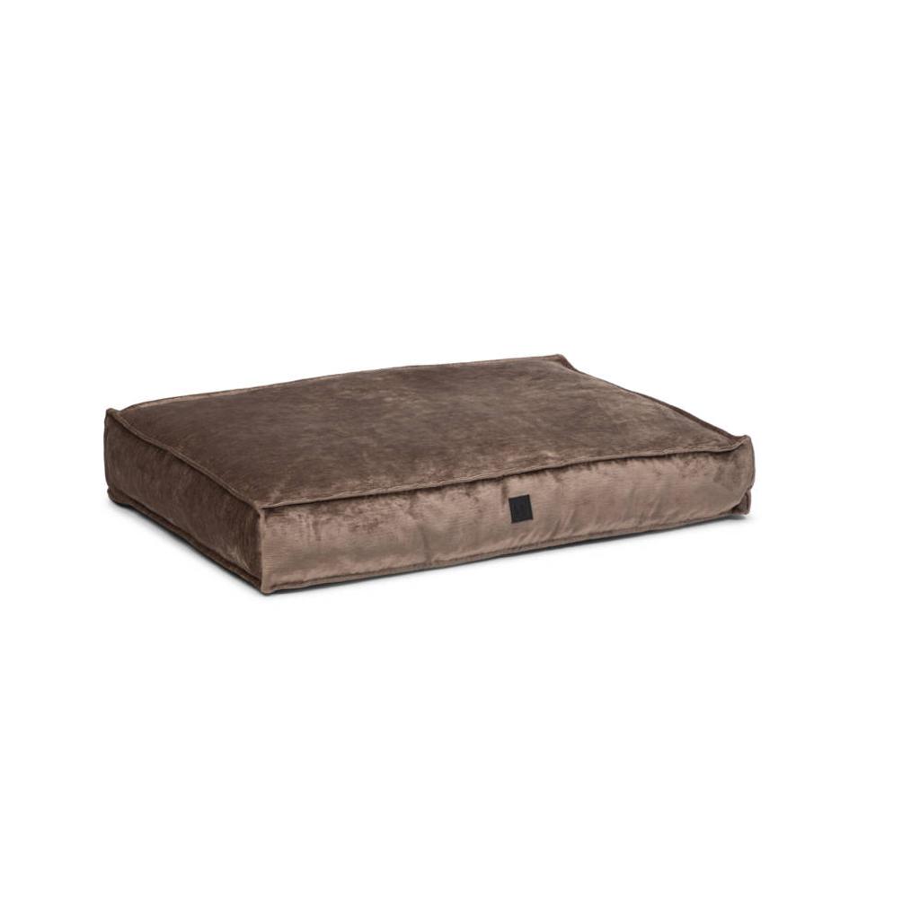 Designed by Lotte ortho honden ligkussen Soft essence mokka 100x70 cm