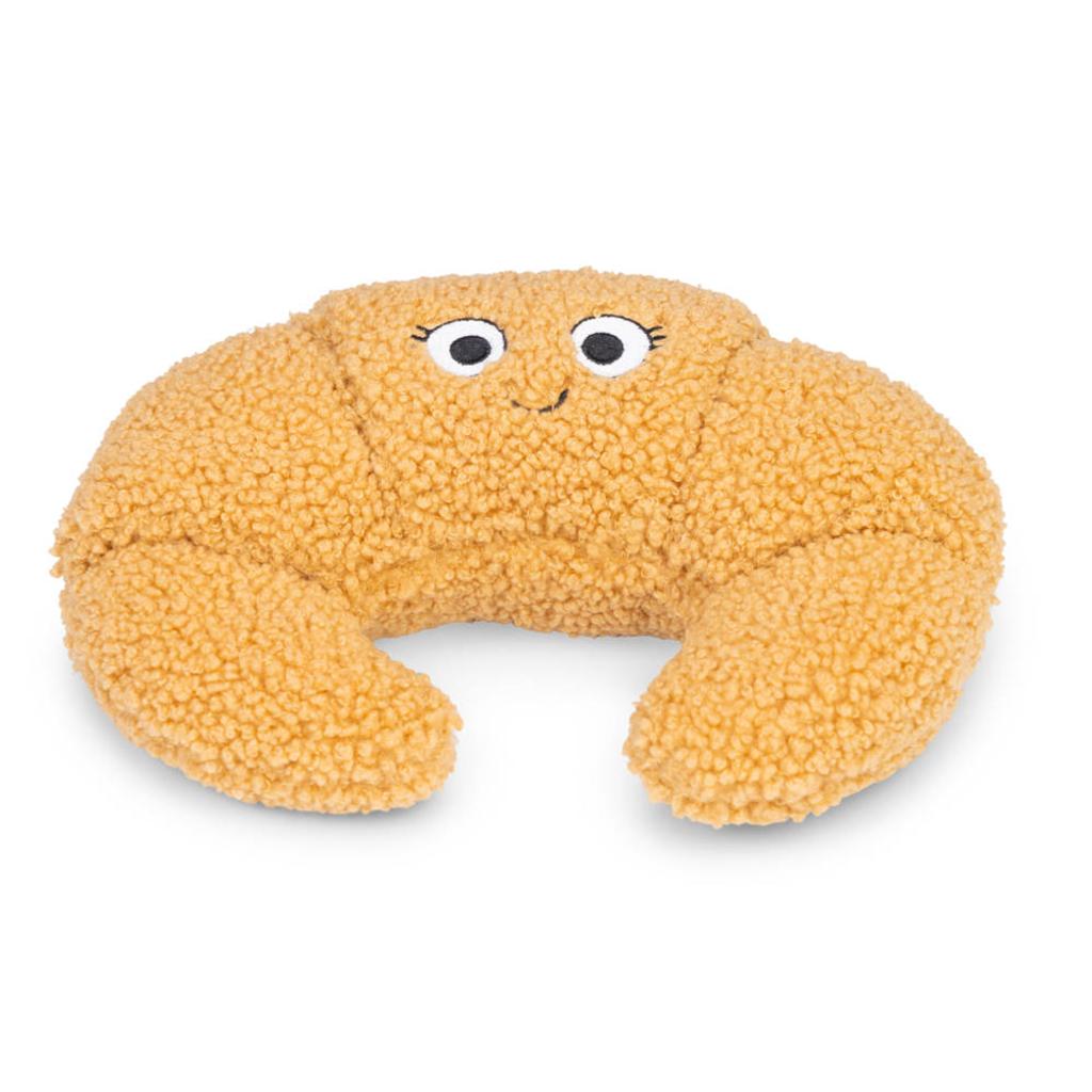 Beeztees pluche hondenspeeltje Croissant flaky bruin 23 cm
