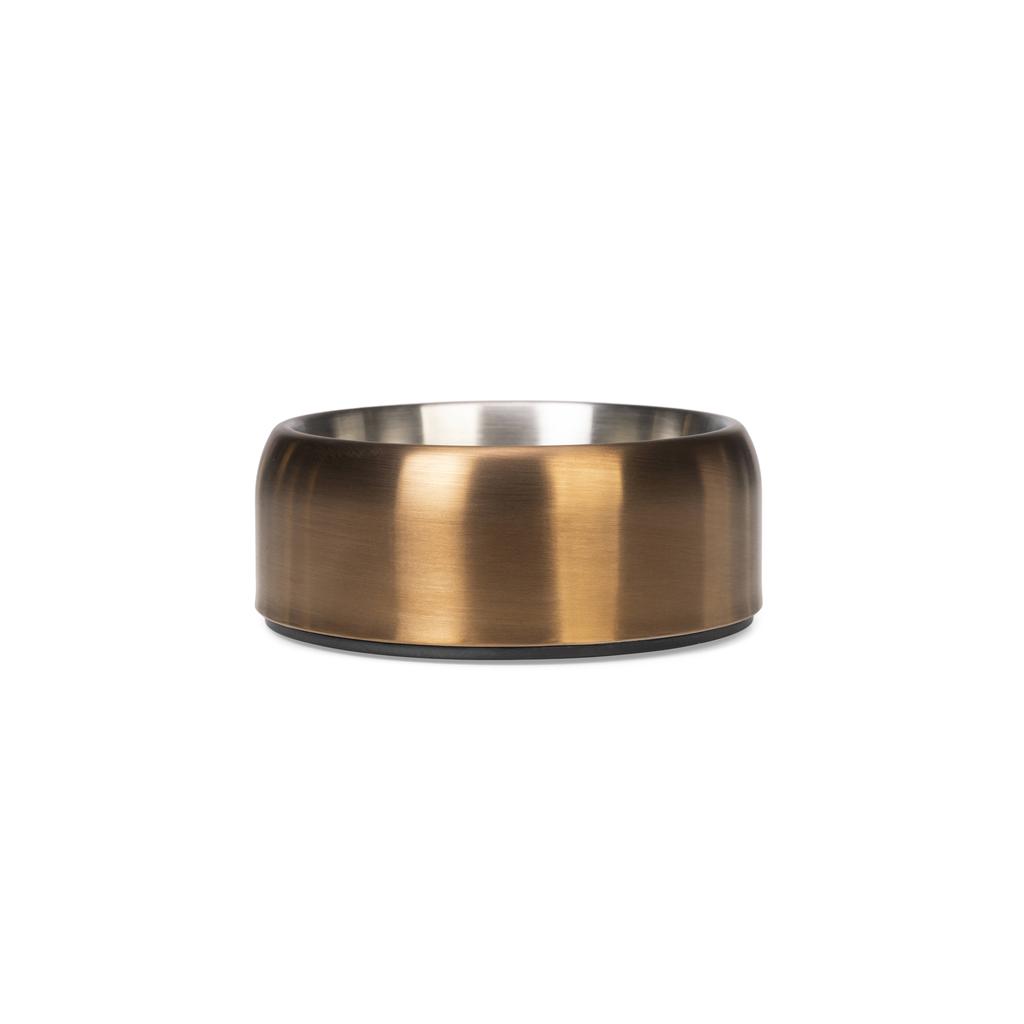 Designed by Lotte rvs eetbak hond Noar brons 19,5 cm