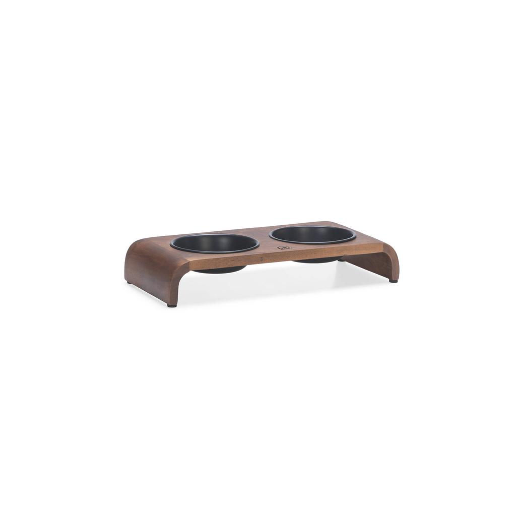 Designed by Lotte houten dinerset kat Melora zwart 36 cm