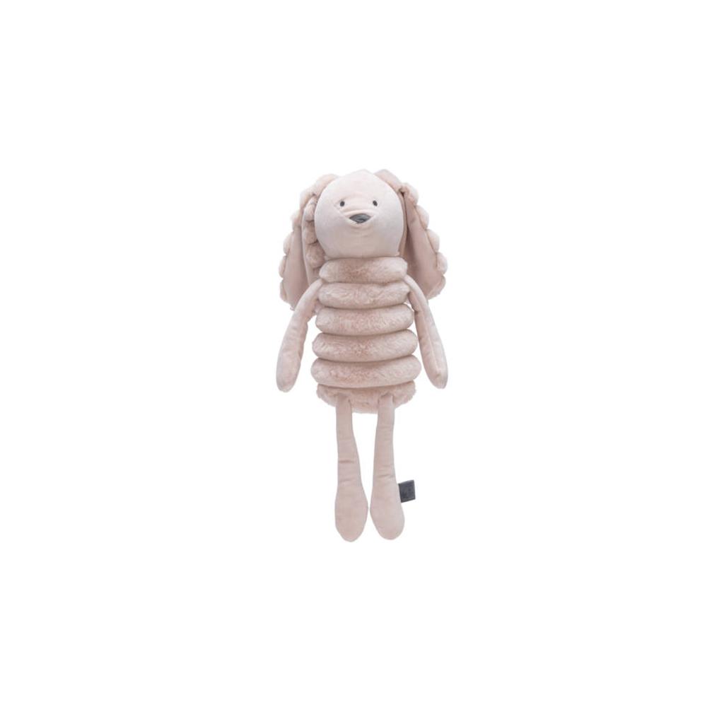 Designed by Lotte pluche hondenspeeltje Reza konijn roze 46 cm
