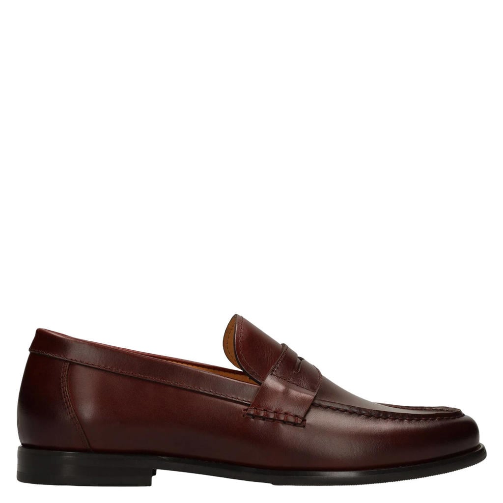 Manfield leren loafers - bordeaux