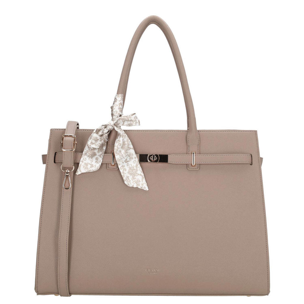 Charm 15.6 laptoprugtas 15.6 inch - taupe