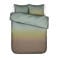 Essenza katoen-satijnen gestreepte lits-jumeaux dekbedovertrek 240x200 cm - groen