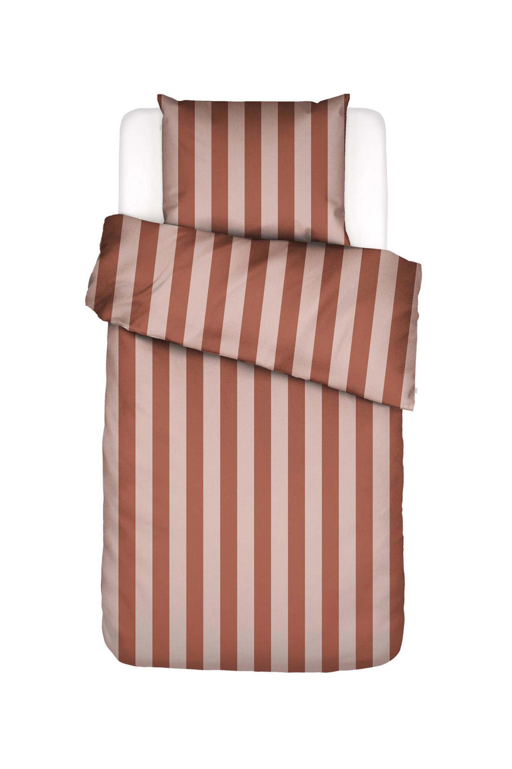 Essenza katoen satijnen dekbedovertrek minte stripe