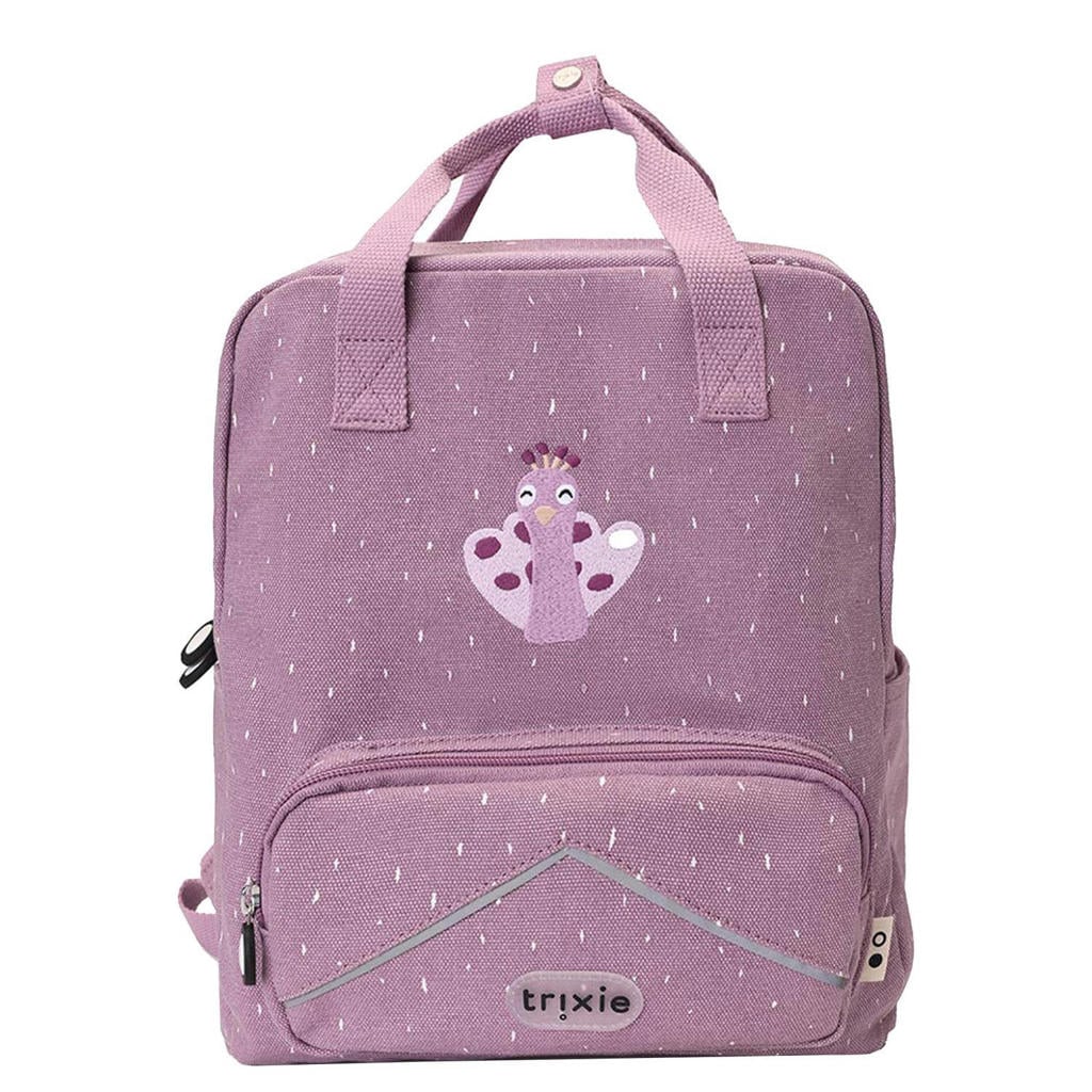 Trixie katoenen rugzak met dierenprint - meerkleurig