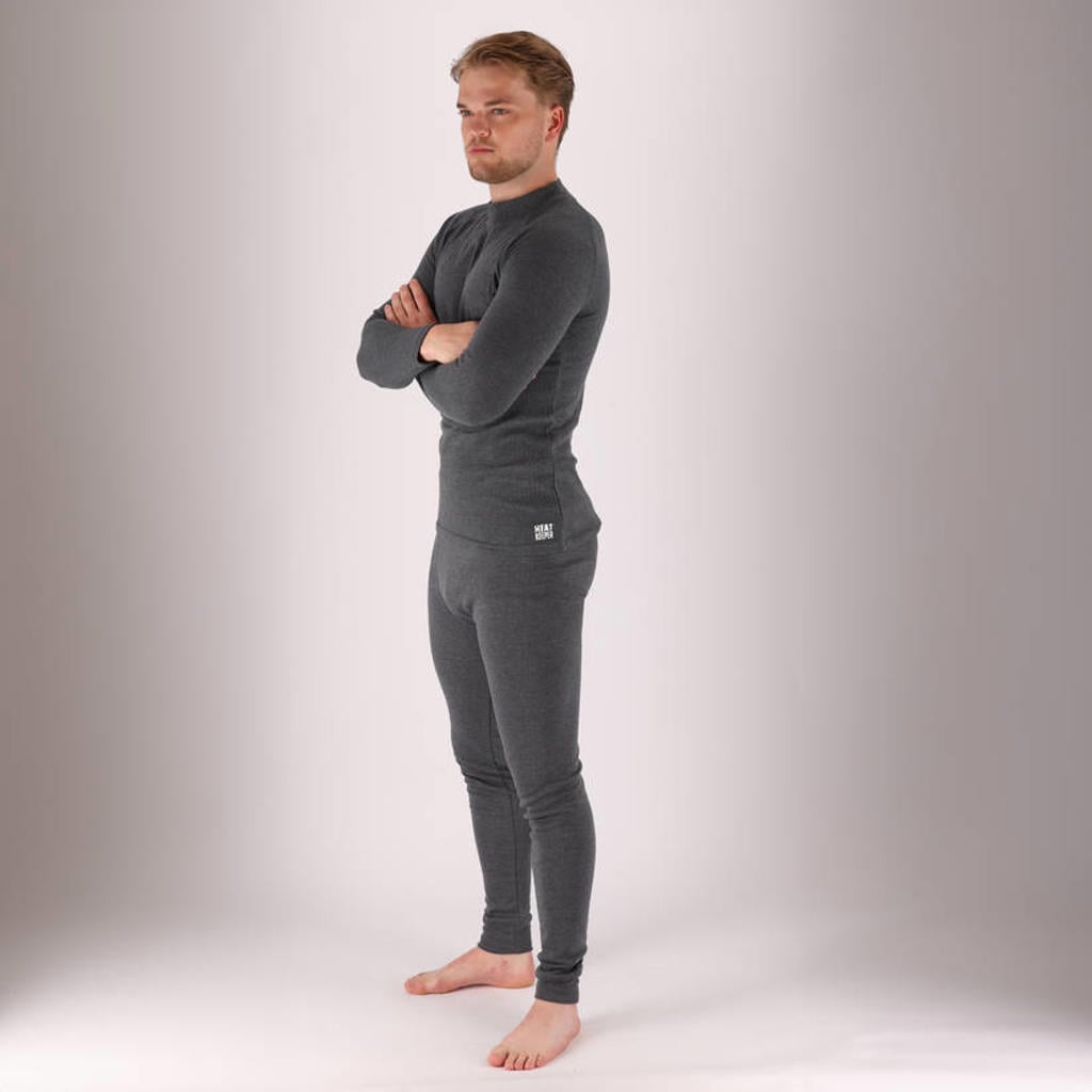 Heatkeeper Thermoshirt - Antraciet - 4-Pack