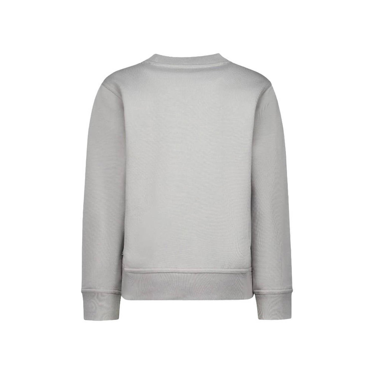 Airforce sweater met logo grijs