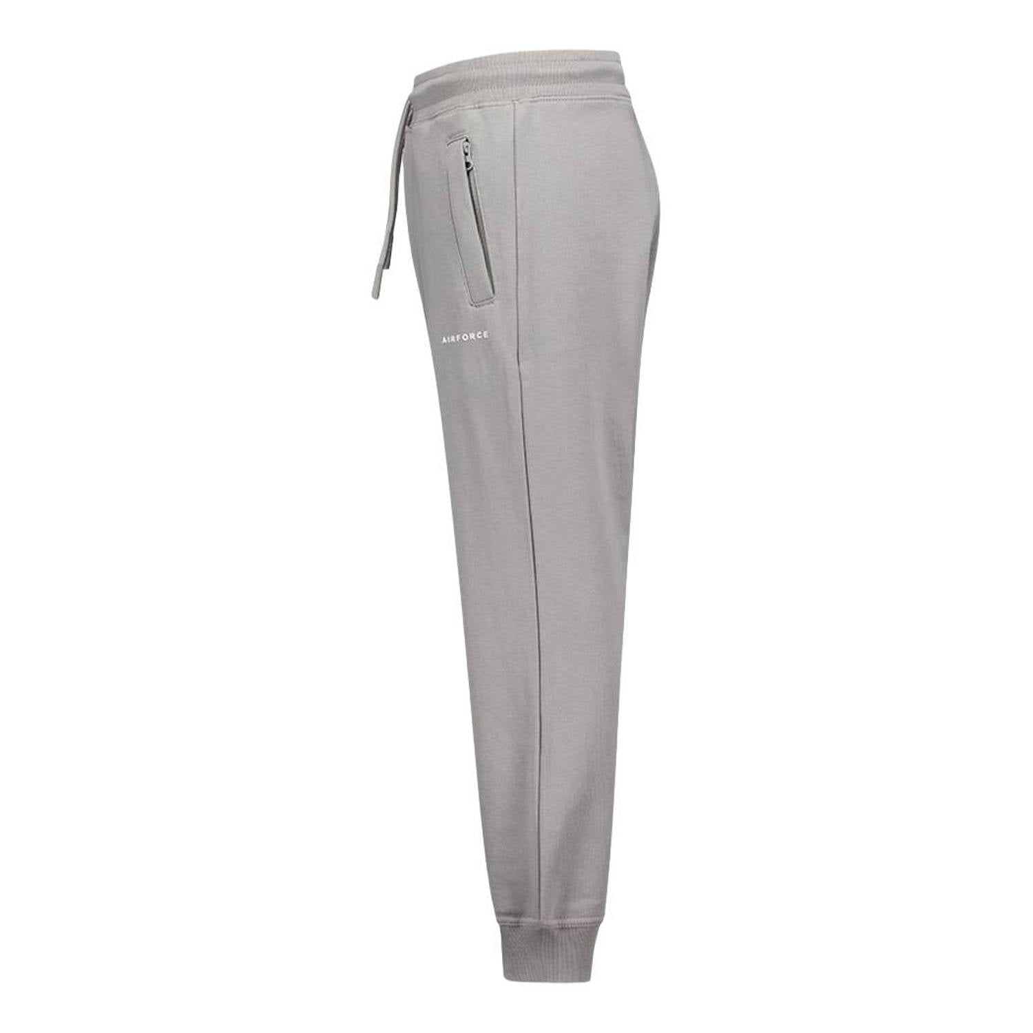 Airforce joggingbroek met logo grijs