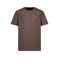 Airforce T-shirt met logo - donkerbruin