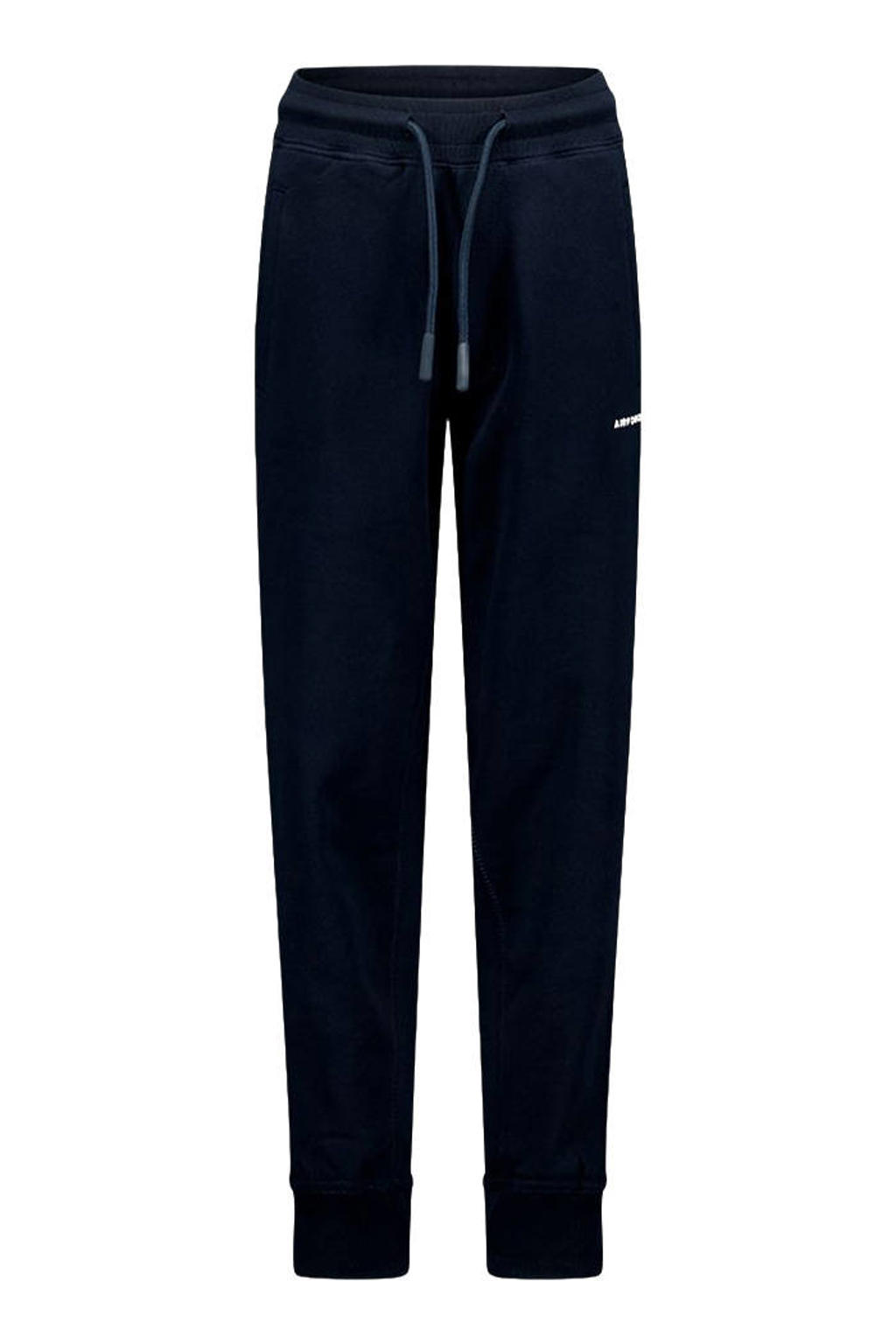 Airforce joggingbroek met logo - donkerblauw