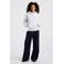America Today gemêleerde hoodie - lichtgrijs/rood