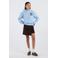 America Today sweater met studs en tekst - lichtblauw/zwart