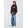 America Today sweater met studs - bruin/lichtblauw